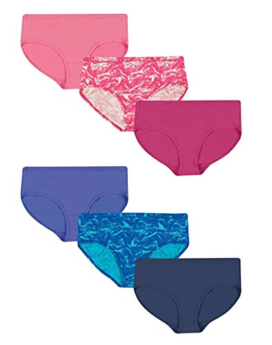 Hanes Women's Cotton Stretch Hipster with ComfortSoft Waistband 6-Pack, Assorted, 5