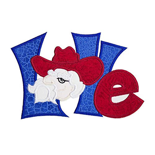 Western Gentleman Football Love Patch your choice of sew on or iron on patch