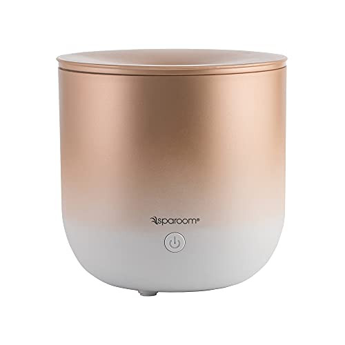 SpaRoom Vela Essential Oil Diffuser, 150 ml with 3 Light Modes and USB Adapter -Rose Gold-