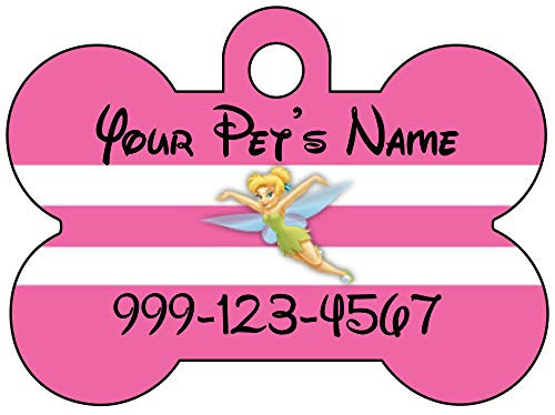 Tinkerbell Dog Tag Pet Id Tag Personalized w/ Name  and  Number