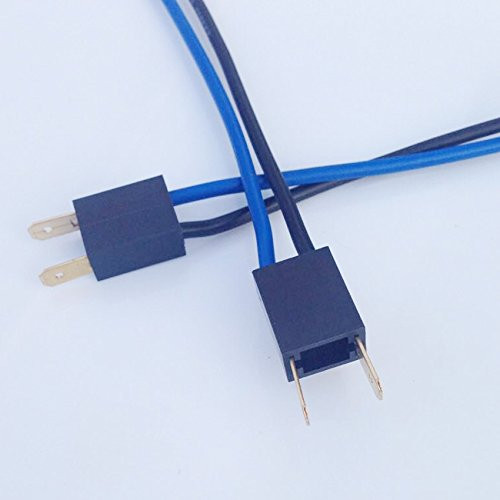 BYOPTO 2 Pcs -H7 male nylon- Car Auto Truck HeadLight FOG Brake Turn Signal Light Bulb Socket Holder Replacement Connector Wire Harness