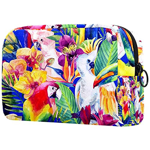 Women Makeup Bag,Cosmetic Storage Bag oil painting parrot for Travel,Cosmetics Organizer Women Makeup Bag,Cosmetic Storage Bag oil painting parrot for Travel,Cosmetics Organizer