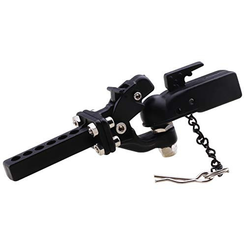 Hobbypark Scale Simulation Metal Trailer Hitch Drop Hitch Receiver Tow Hook Shackles w/Ball Buckle for RC Crawler Traxxas TRX4 Axial SCX10 90046 90047