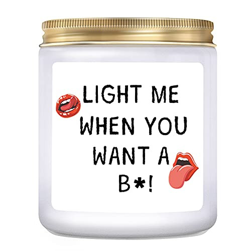 KLL Birthday Gifts for Him, Men, Boyfriend, Husband, Fiance- Funny Anniversary, Valentine Day Gifts for Him- Romantic Gag Gifts, Naughty Lavender Candle -7oz- KLL Birthday Gifts for Him, Men, Boyfriend, Husband, Fiance- Funny Anniversary, Valentine Day Gifts for Him- Romantic Gag Gifts, Naughty Lavender Candle -7oz-