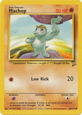 Pokemon - Machop -78- - Base Set 2