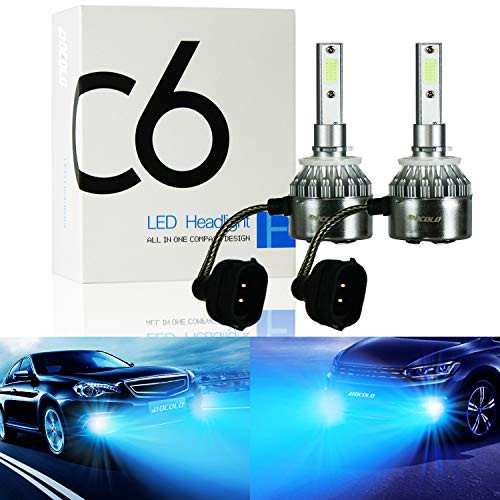 HOCOLO C6 Ice Blue LED Headlight Fog Driving Lamp Bulbs-H7 H8 H3 H4 H1 9005 9006 880 881 2504 5202 -C6-881-Fog-