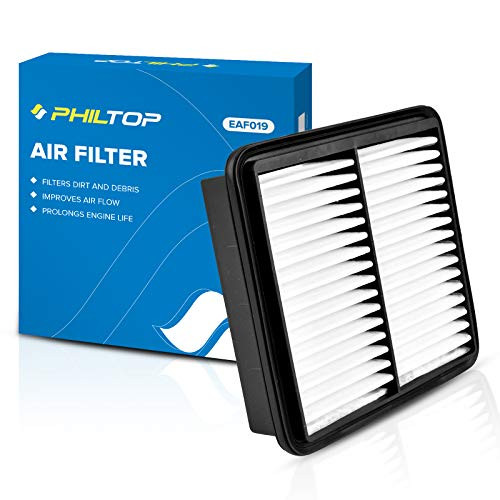 PHILTOP Engine Air Filter, EAF019 Replacement for Elantra L4 2.0L -2007-2012-, Forte -2010-2013-, Forte Koup -2010-2013-, Compatible with CA10470 Air Firlter, Protect Engine and Improves Acceleration PHILTOP Engine Air Filter, EAF019 Replacement for Elantra L4 2.0L -2007-2012-, Forte -2010-2013-, Forte Koup -2010-2013-, Compatible with CA10470 Air Firlter, Protect Engine and Improves Acceleration