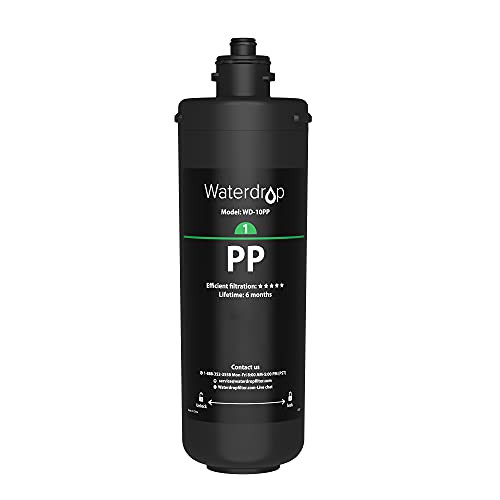 Waterdrop WD-10PP Under Sink Water Filter, Replacement TSA  and  TSB 3-Stage Under Sink Water Filter System