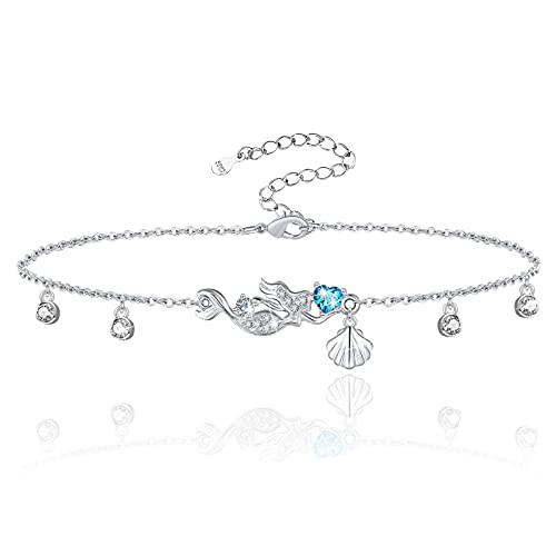 S925 Sterling Silver Anklet for Women Lovely Animal Charm Ankle Bracelet Adjustable Foot Anklet Jewelry Gifts for Women Girls S925 Sterling Silver Anklet for Women Lovely Animal Charm Ankle Bracelet Adjustable Foot Anklet Jewelry Gifts for Women Girls