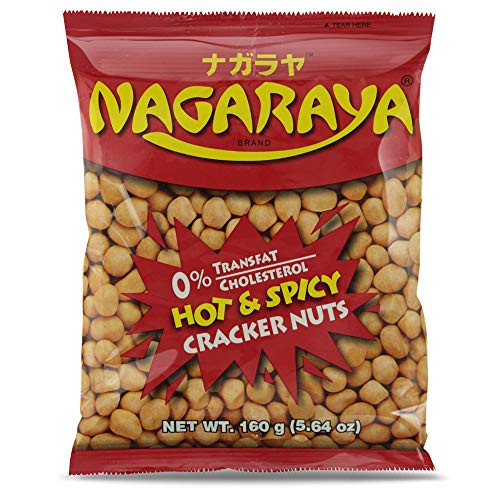 Nagaraya Hot  and  Spicy Cracker Nuts Pack of 5 -160g Per Pack-
