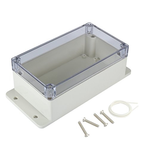 uxcell 6.2"x3.5"x2.5"-158mmx90mmx64mm- ABS Junction Box Universal Project Enclosure w PC Transparent Cover