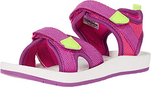 carter's Girl's Kay Double Adjust Hook and Loop Sandal, PINK, 10