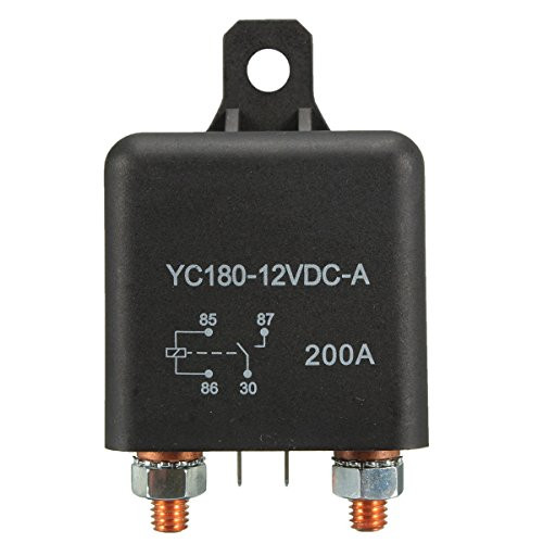 Hitommy 12V 200A Heavy Duty Split Charge ON/Off Switch Relays Car Auto Boat 200Amp