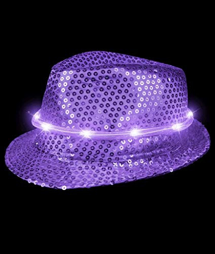 blinkee LED Fancy Fedora Hat Purple by