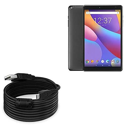 Cable for Chuwi Hi9 -Cable by BoxWave- - DirectSync -15 ft- Cable, Extra Long Charge and Sync Cable for Chuwi Hi9, Chuwi Hi9 | Hi9 Air | Hi8 Air - Black
