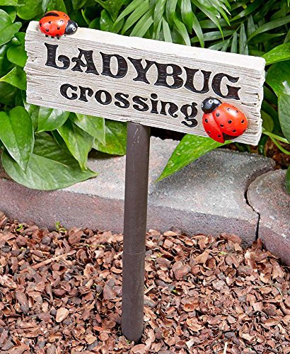 The Lakeside Collection Ladybug Crossing Sign -