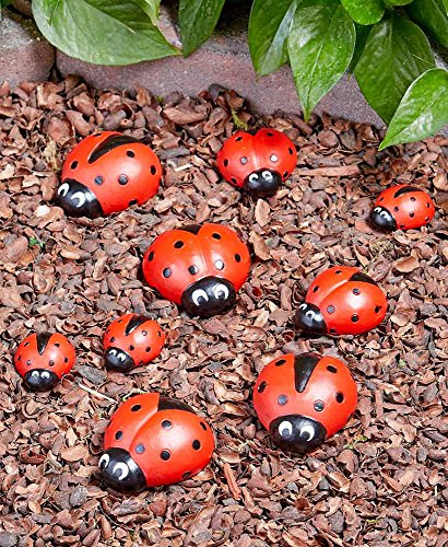 The Lakeside Collection Ladybug Garden Decor Set