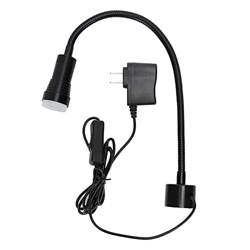 Garosa LED Work Light Flexible Gooseneck LED LED Sewing Machine Light Machine Tool Lamp IP44 Waterproof with Magnetic Base for Workbench, Lathe, Drill Press 5W 110-220V-US Plug-