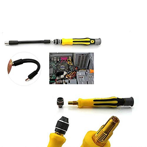 Lysee Phone Repair Tool Sets - 45-in-1 Multi-function Screwdriver Set Disassemble Combination Tool Sleeve Precision Screw Screwdriver Combination