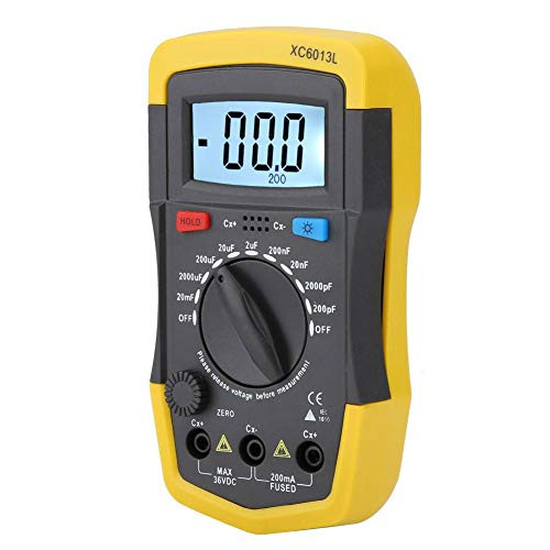 Xc6013L Handheld LCD Display Capacitance Meter LCD Digital Capacitance Meter Capacitor Tester Mf Uf Circuit Gauge