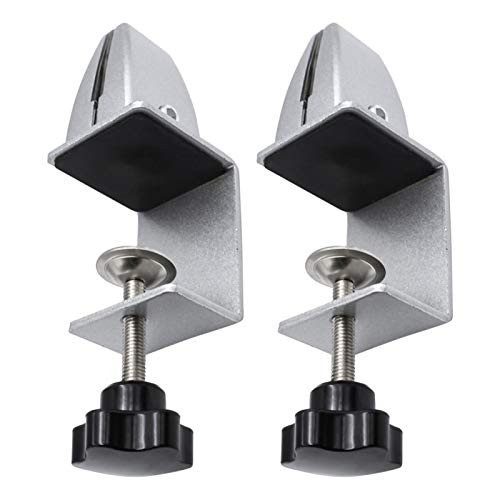 Sneeze Guard Office Desk Partition Support Bracket Clamp Screen Clip -Pack of 2-