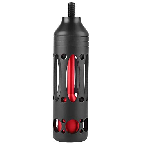 Zerone Archery Alloy Bow Stabilizer,Univesal Metal Archery Shock Absorber, Compound Bow Stabilizer Vibration Damper -Black Red-