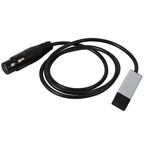 Mini USB to DMX Interface Adapter for Controller DMX512 Computer Stage Lighting Controllers Dimmer, Black