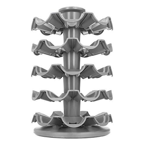 Coffee Capsule Rack Holder Carousel-360 Degree Rotating Capsule Display Stand Coffee Pod Storage Rack Holder Household Supplies-Gray-