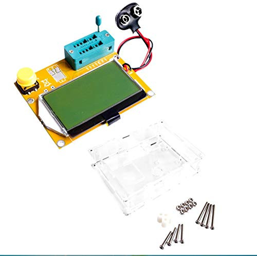 Diode Triode Capacitance ESR Meter MOS PNP LCR-T4 Transistor Tester LCD Display Mega328 Transistors Diodes with Acrylic Case