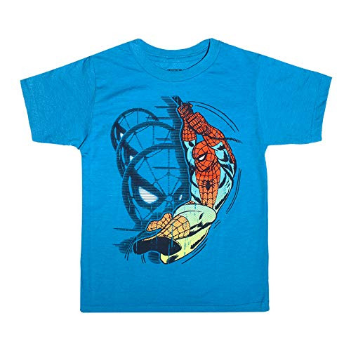 Marvel Amazing Spider-Man Toddler Little Boys T-Shirt, Blue Heather, 2T