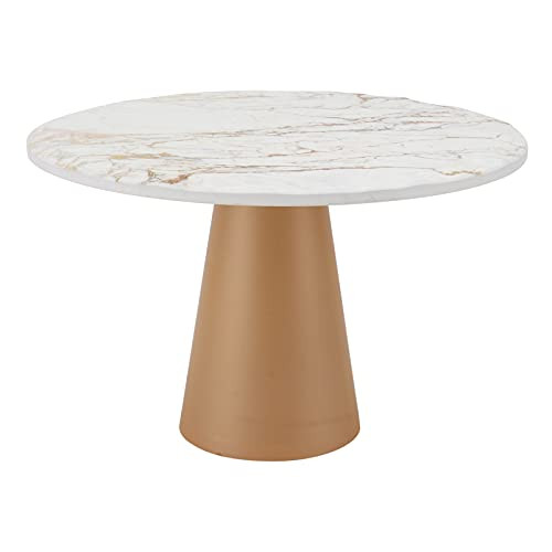 Amosfun Antique Gold Metal Cake Stand Round Cupcake Stands Wedding Birthday Party Dessert Display Plate