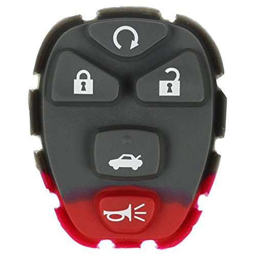 qualitykeylessplus Replacement 5 Button Trunk Rubber Pad for Remotes with FCC ID KOBGT04A Free KEYTAG