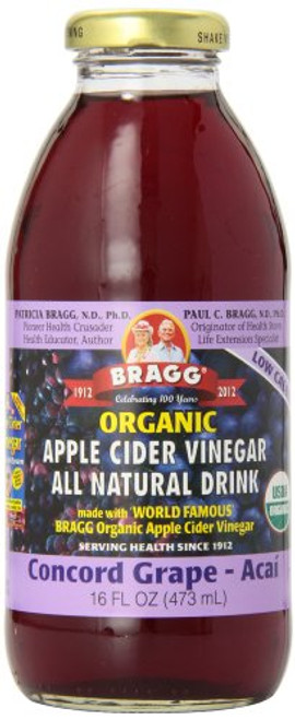 Bragg Apple Cider Vinegar Drink, Concord Grape & Acai, 16-ounces (Pack of6) Bragg Apple Cider Vinegar Drink, Concord Grape & Acai, 16-ounces (Pack of6)