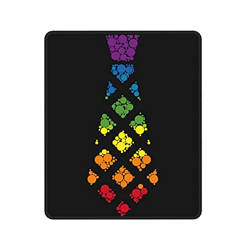 Rainbow Checker Pattern Mouse Pad Unique Printed Mousepad for Computers Laptop,Game Players, Office, Study