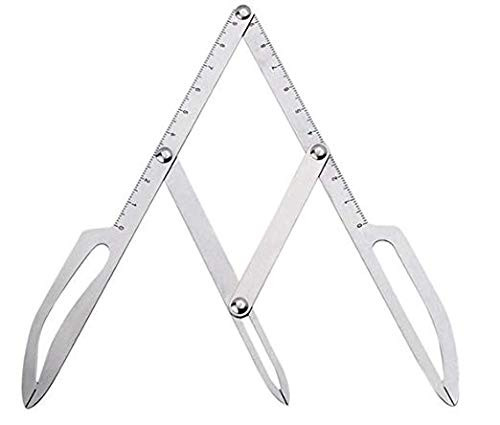 Permanent Stainless Calipers Eyebrow Microblading Ruler Ratio Measure Tool fit for Makeup Tattoo Eyebrow