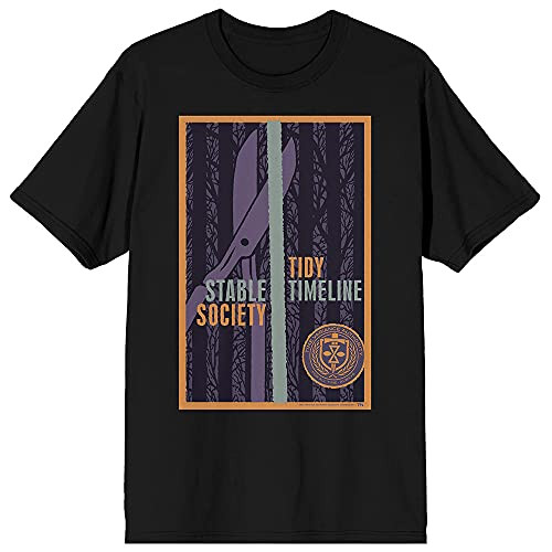 Marvel Universe Loki Time Variance Authority Stable Society Tidy Timeline T-Shirt-M