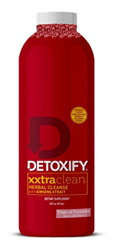 Detoxify  Xxtra Clean Herbal  Tropical Fruit Flavor - 20 oz  Professionally Formulated Extra Strength Herbal Detox Drink  Enhanced with Ginseng Extract  and  Milk Thistle Extract - Plus Sticker