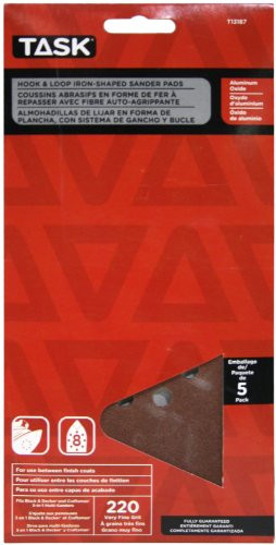 Task Tools T13187 Hook and Loop Triangle Sanding Disc for Black and Decker and Craftsman