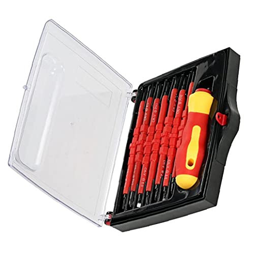Screwdriver Insulated Screwdriver Sets Interchangeable Phillips Slotted Bits 7-in-1 Electrician Repair Tool