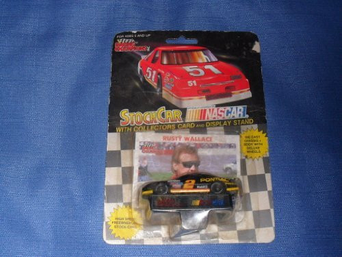 Nascar 1991 Racing Champions . . . Rusty Wallace 2 Mobil 1 Pontiac Grand Prix 1/64 Diecast . . . Includes Collector's Card and Display Stand