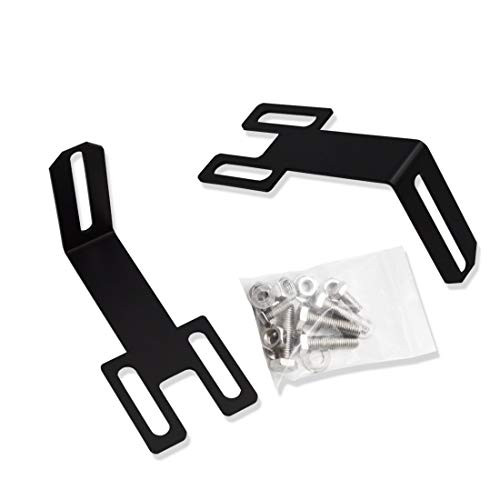 DaSen Compatible with 2003-2020 Dodge Ram 2500 3500 Front Hidden Bumper Grille Straight 20"-22" or 30"-32" LED Light Bar Adjustable Mounting Bracket