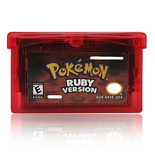 Game Cartridge Card Compatible for Pokemon Ruby Gameboy GBA Game Cards US Version