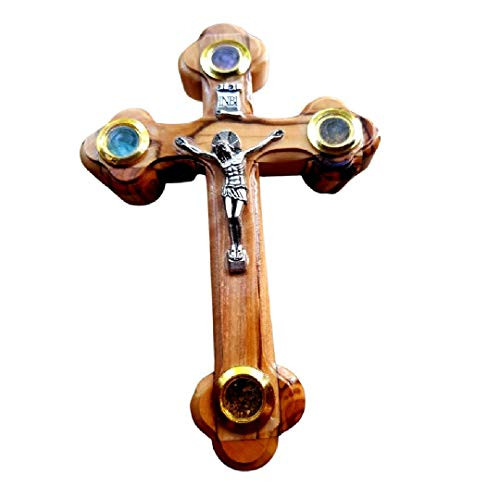 Jerusalem Wall Cross with Crucifix. Cross for the Wall from the Holyland Semi Precious Stones gifts ideas for housewarming Jerusalem Wall Cross with Crucifix. Cross for the Wall from the Holyland Semi Precious Stones gifts ideas for housewarming