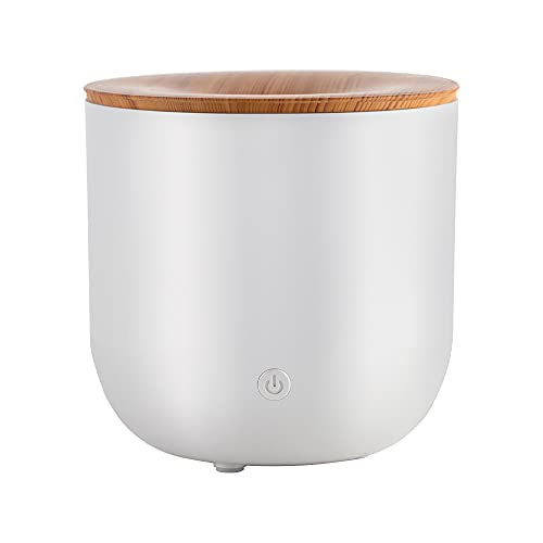 SpaRoom Vela Essential Oil Diffuser, 150 ml with 3 Light Modes and USB Adapter -White Pearlized-