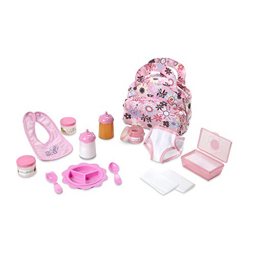 Melissa & Doug Mine to Love Doll Feeding and Changing Accessories Set (Diaper Bag Set, Baby Food & Bottle Set, Promotes Pretend Play Skills) Melissa & Doug Mine to Love Doll Feeding and Changing Accessories Set (Diaper Bag Set, Baby Food & Bottle Set, Promotes Pretend Play Skills)