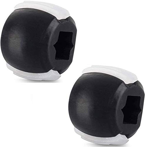 Kreasmile -2 Pcs- Jaw Exerciser Slim, Tone Your Face Neck, Customize Jaw line Exercise, Face Exerciser for Jaw Workout, Double Chin Reducer, Jawline Shaper Jaw Exercise Ball for Men Women Black