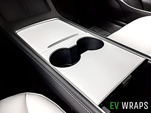 EV Wraps Tesla Model 3 / Model Y Center Console Wrap - Matte White -Gen 2.0-
