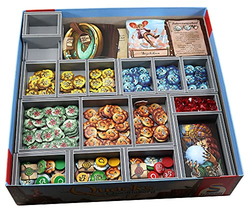 Folded Space Quacks of Quedlinburg and Expansions Board Game Box Inserts