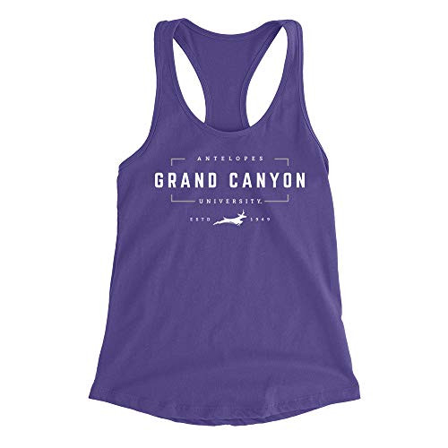Venley Official NCAA Grand Canyon Lopes Estd 1949 Women's Racerback Tank Top 1704CY08 - Purple Rush, Small Venley Official NCAA Grand Canyon Lopes Estd 1949 Women's Racerback Tank Top 1704CY08 - Purple Rush, Small