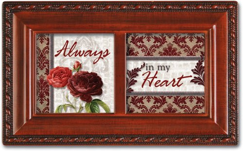 Cottage Garden Always in Heart Valentines Woodgrain Petite Music Box Plays Unchained Melody Cottage Garden Always in Heart Valentines Woodgrain Petite Music Box Plays Unchained Melody